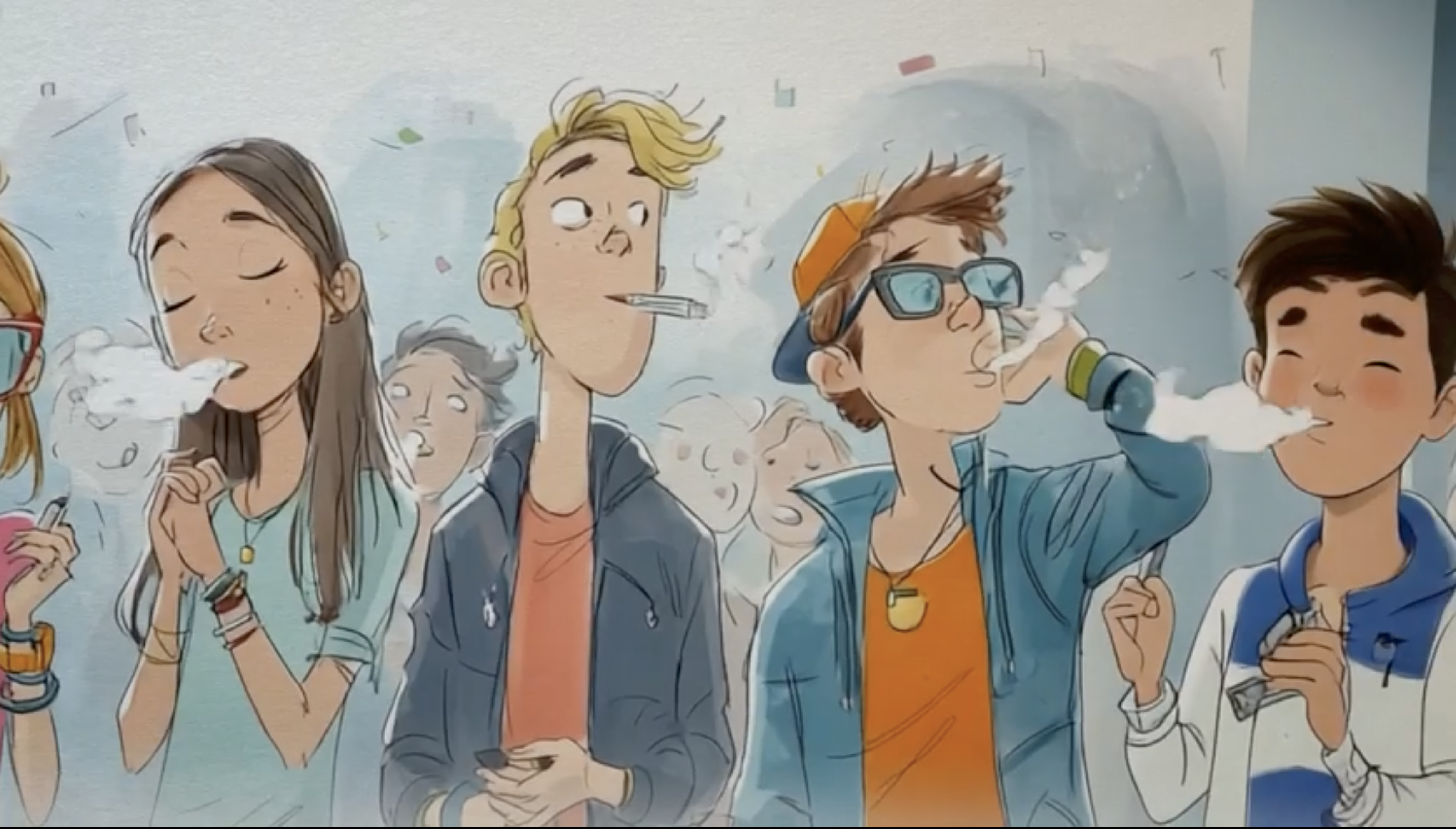 unge, der bruger nikotinprodukter